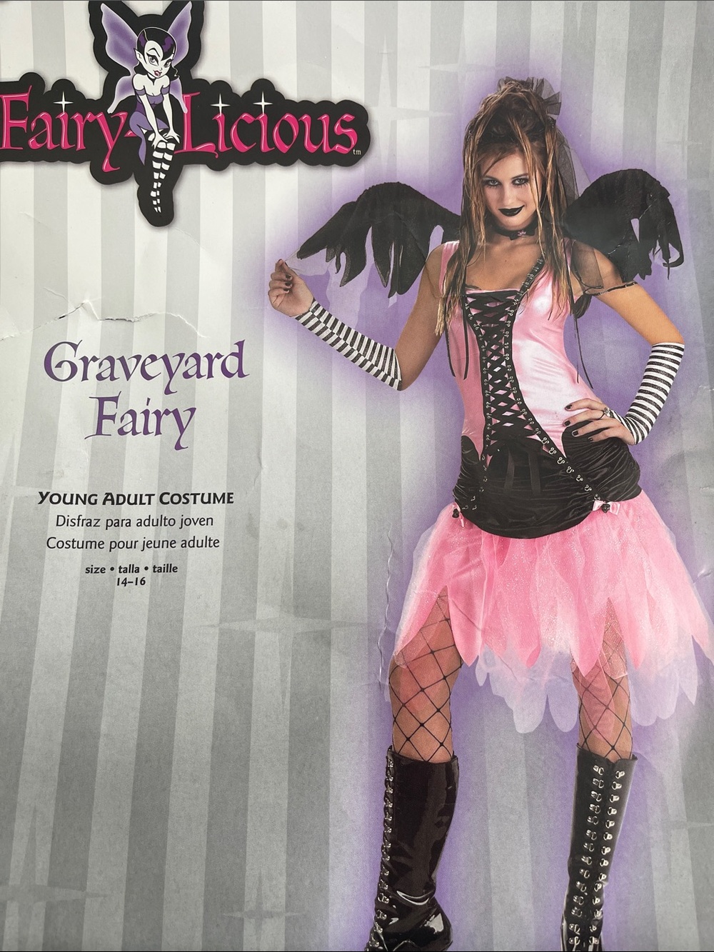 Disguise Graveyard Fairy Costume — Pink & Black